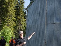 D21 0661  Henrik Reuterdahl introducerar oss till ångloksskjulet : 2016 Inlandsbanan IB16