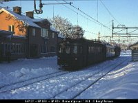 09163  X4P 37   BP 876   BP 924 i Rimbo 6 januari 1981 : Platser, Rimbo, Roslagsbanan, Stockholm, Svenska järnvägslinjer