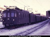 18991  X7P 48 på Stockholm Ö 18 februari 1985 : Platser, Roslagsbanan, Stockholm, Stockholm Ö, Svenska järnvägslinjer