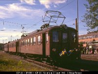 21110  X3P 36   BP 880   X3P 35 i Vallentuna 21 sept 1985 : 1985 SRJ 100 år, Roslagsbanan, Svenska järnvägslinjer