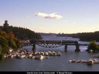 21125  Gamla bron över Stocksundet : 1985 SRJ 100 år, Roslagsbanan, Svenska järnvägslinjer