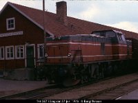 02947  T44 267 i Sveg den 27 juni 1978 : Bildbeställning, SJ diesellok, Sv lok, SvK 16 Östersund--Mora sommar, Sveg, Svenska järnvägslinjer, Svenska tåg, Webbalbum