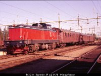 04334  T43 224 i Bastuträsk 19 aug 1978 : Bastuträsk, Bildbeställning, SJ diesellok, Sv lok, SvK 10 Boden--Ånge, Svenska järnvägslinjer, Svenska tåg, Webbalbum