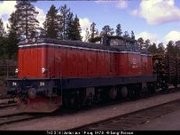 04363  T43 214 i Arvidsjaur 19 aug 1978 : Bildbeställning, SJ diesellok, Sv lok, SvK 11  Jörn--Arvidsjaur, SvK 14 Gällivare--Storuman, Svenska järnvägslinjer, Svenska tåg, Webbalbum