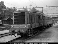 sv0407-04  V3 17 växlar i Borås 8 aug 1977 : Bildbeställning, Borås, Platser, SJ diesellok, Sv lok, Svenska tåg, Sverige, V3, Webbalbum