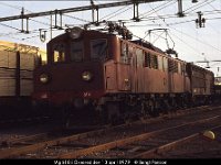 05229 Öx  Mg 618 i Öxnered den 10 april 1979 : Bildbeställning, Platser, SJ ellok, Sv lok, Svenska tåg, Sverige, Webbalbum, Öxnered