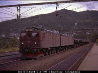 29013  Dm3 1212 i Narvik 12 juli 1990 : Bildbeställning, Narvik, Norge, Platser, Sv ellok, Sv lok, SvK 1 Malmbanan, Svenska järnvägslinjer, Svenska tåg, Webbalbum