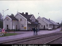35470  Arvidsjaur : 1991 Inlandsbaneresan med SMoK, Arvidsjaur, Platser, Resor, SvK 14 Gällivare--Storuman, Svenska järnvägslinjer, Sverige