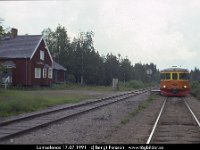35555  Lomselenäs : 1991 Inlandsbaneresan med SMoK, Resor, SvK 14 Gällivare--Storuman, Svenska järnvägslinjer
