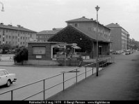 sv0961-21  Halmstad N 2 aug 1979 : Halmstad, Platser, SvK 126 Göteborg--Malmö, Svenska järnvägslinjer, Sverige