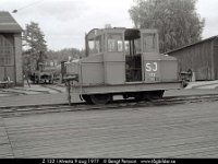 sv0412-18  Z 132 i Alvesta 9 aug 1977 : Alvesta, Bildbeställning, Platser, SJ lokomotorer, Sv lok, Svenska tåg, Sverige, Webbalbum, Z
