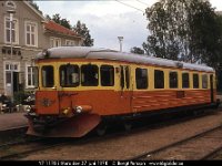 02985  Y7 1178 i Mora den 27 juni 1978 : Bildbeställning, Mora, Platser, Sv motorvagnar, SvK 16 Östersund--Mora sommar, Svenska järnvägslinjer, Svenska tåg, Sverige, Webbalbum