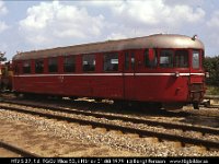 05360  HTJ S 27, f.d. TGOJ YBos 53, i Hårlev 01.08.1979 : Bildbeställning, Danmark, Danska järnvägar, Danska motorvagnar, HTJ, Hårlev, Platser, Sv motorvagnar, Svenska tåg, TGOJ, Webbalbum, YBos