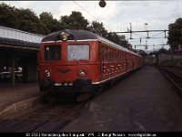 05378  X5 216 i Vänersborg den 3 augusti 1979 : Bildbeställning, Platser, Sv motorvagnar, SvK 175  Göteborg--Uddevalla--Strömstad, Svenska järnvägslinjer, Svenska tåg, Sverige, Vänersborg, Webbalbum
