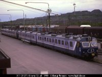 29135  X11 3137 i Kiruna 12 juli 1990 : Bildbeställning, Kiruna, Platser, Sv motorvagnar, Svenska tåg, Sverige, Webbalbum