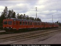 29952  Y1 1360 i Arvidsjaur 17 juli 1990 : Arvidsjaur, Bildbeställning, Platser, Sv motorvagnar, SvK 14 Gällivare--Storuman, Svenska järnvägslinjer, Svenska tåg, Sverige, Webbalbum