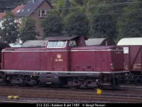27696  213 335 i Koblenz 8 okt 1989 : Koblenz, Platser, Tyska järnvägar, Tyska lok, Tyskland