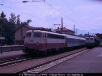 E148-09  113 308 Murnau 3 Juli 1993 : Bildbeställning, Murnau, Tyska lok, Webbalbum