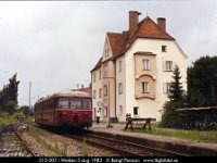16127  515 007 i Welden 5 aug 1983 : Bildbeställning, KBS913 Augsburg--Welden, Tyska järnvägar, Tyska motorvagnar, Webbalbum