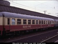 26129  WRbumz 88-75001 i Koblenz 16 april 1989 : 1989 Paris med HHq JBq och TC, Koblenz, Platser, Resor, Tyska järnvägar, Tyska personvagnar, Tyskland