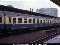27369  Bctmh257 50-40534 i Koblenz 1 okt 1989 : Koblenz, Platser, Tyska järnvägar, Tyska personvagnar, Tyskland