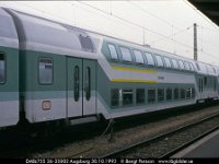 E202-30  DABz755 36-35002 Augsburg 30.10.1993 : Augsburg, Bildbeställning, Platser, Tyska personvagnar, Tyskland, Webbalbum